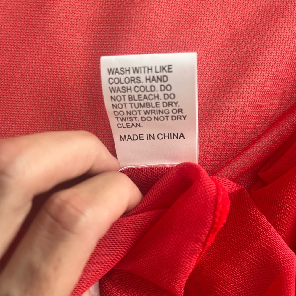 Red Lace Trimmed Robe - Picture 3 of 5